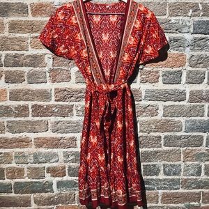 Floral Wrap Dress